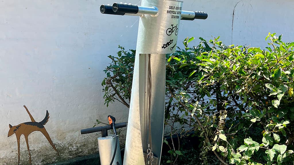 Cykelstation ved Hjarbæk Pilgrimsherberg